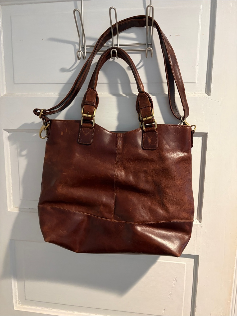 Leather Shoulder/ Tote Bag
